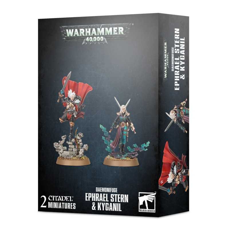 Miniaturas de Ephrael Stern y Kyganil para Adepta Sororitas en Warhammer 40,000 de Games Workshop.