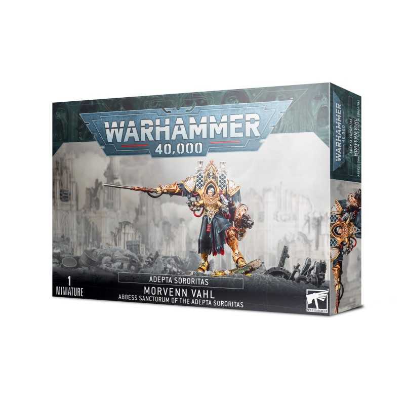 Miniatura Morvenn Vahl Abadesa Sanctorum de Adepta Sororitas para Warhammer 40K de Games Workshop.