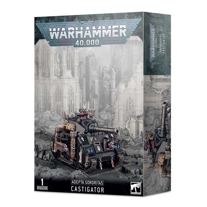 Vehículo de combate Castigator de Adepta Sororitas para Warhammer 40K de Games Workshop.