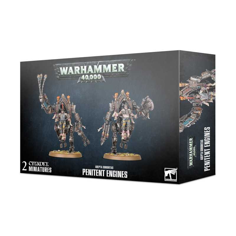 Miniaturas Máquinas de Expiación de Adepta Sororitas para Warhammer 40,000 de Games Workshop.