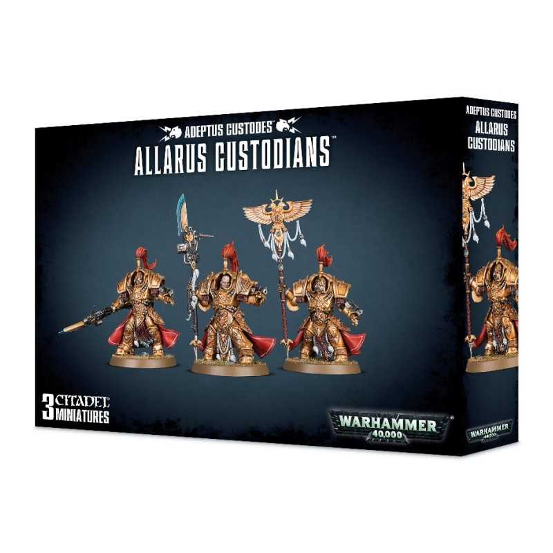 Miniaturas Custodios Allarus de Adeptus Custodes para Warhammer 40,000 de Games Workshop.