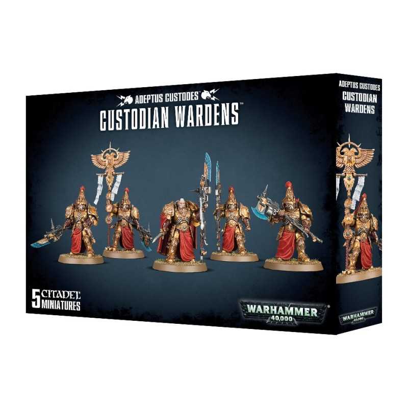 Miniaturas Guardianes Custodios de Adeptus Custodes para Warhammer 40,000 de Games Workshop.