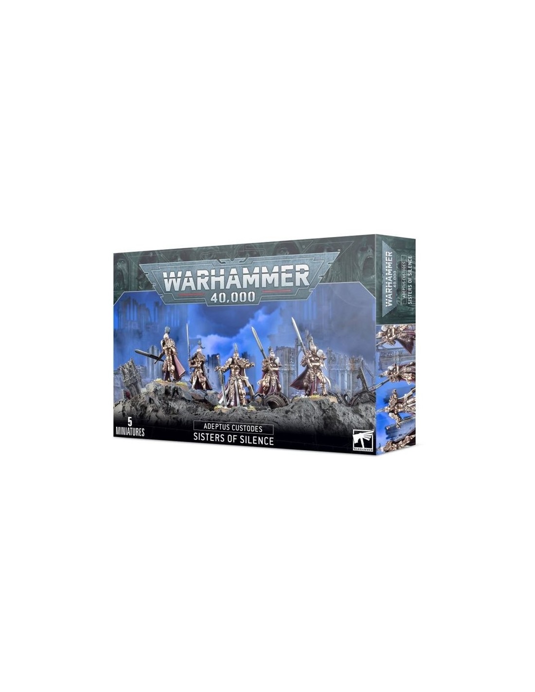 Miniaturas Hermanas del Silencio para Adeptus Custodes en Warhammer 40,000 de Games Workshop.