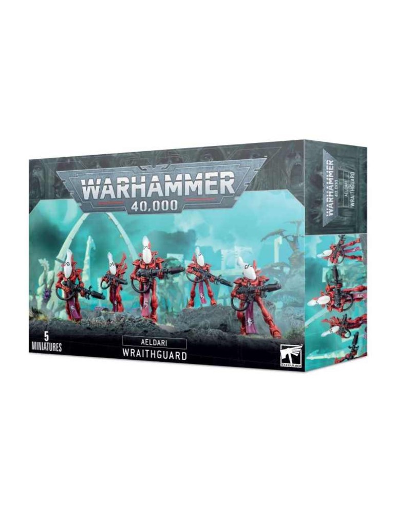 Miniaturas Guardia Espectral de Aeldari para Warhammer 40,000 de Games Workshop.