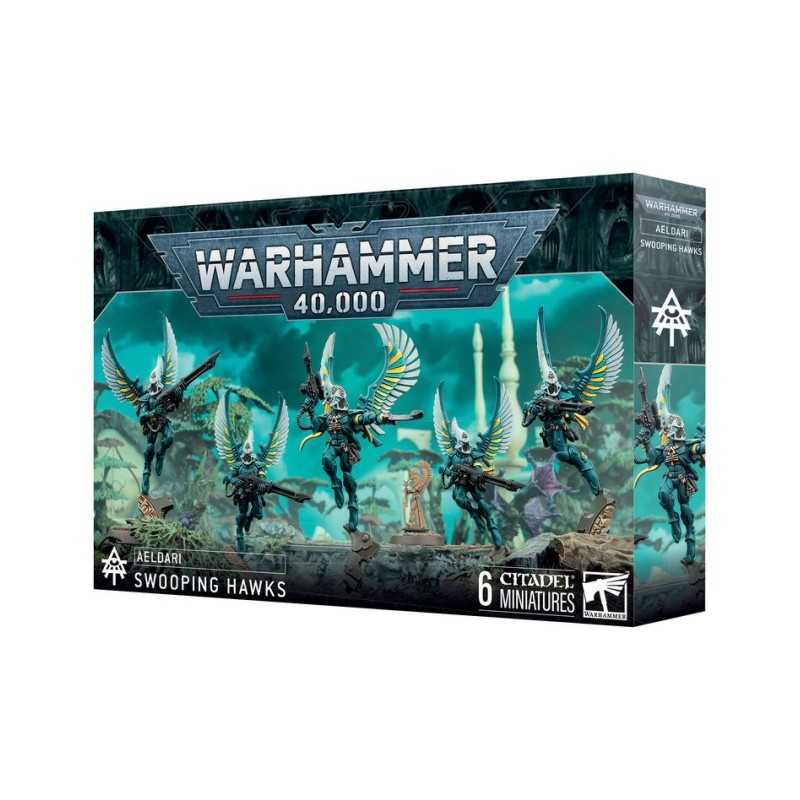 Miniaturas Halcones Cazadores de Aeldari para Warhammer 40,000 de Games Workshop.