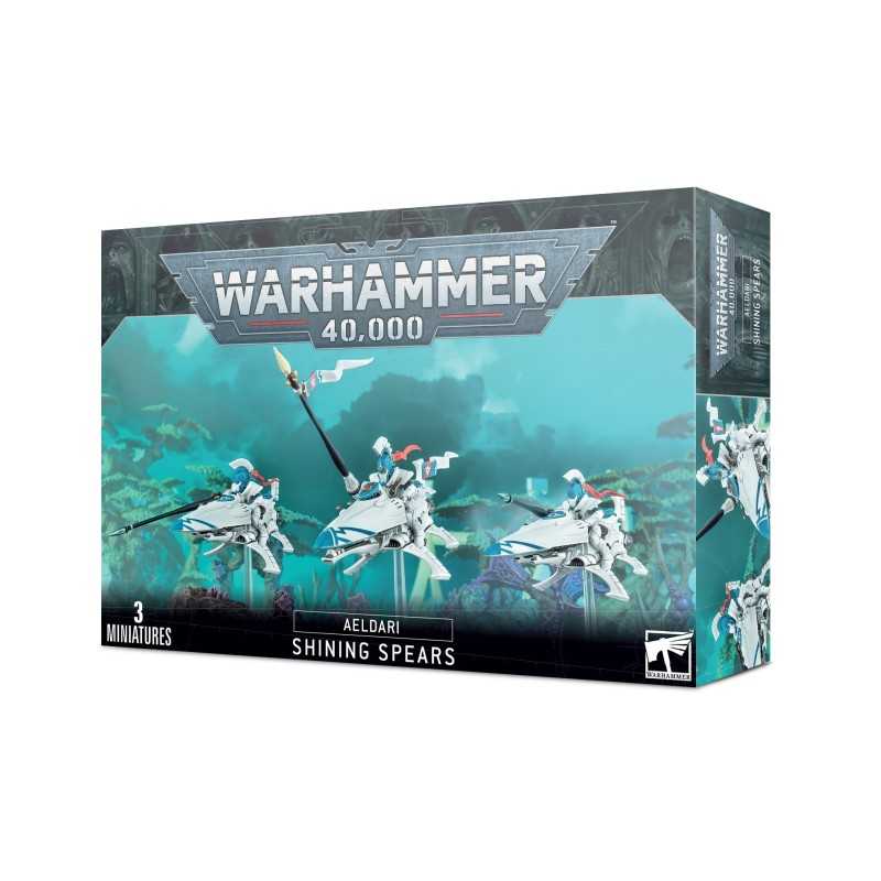 Miniaturas Lanzas Brillantes de Aeldari para Warhammer 40,000 de Games Workshop.
