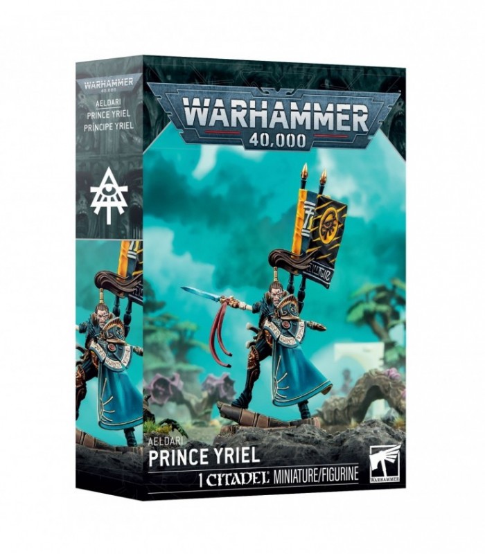 Miniatura Prince Yriel de Aeldari para Warhammer 40,000 de Games Workshop.