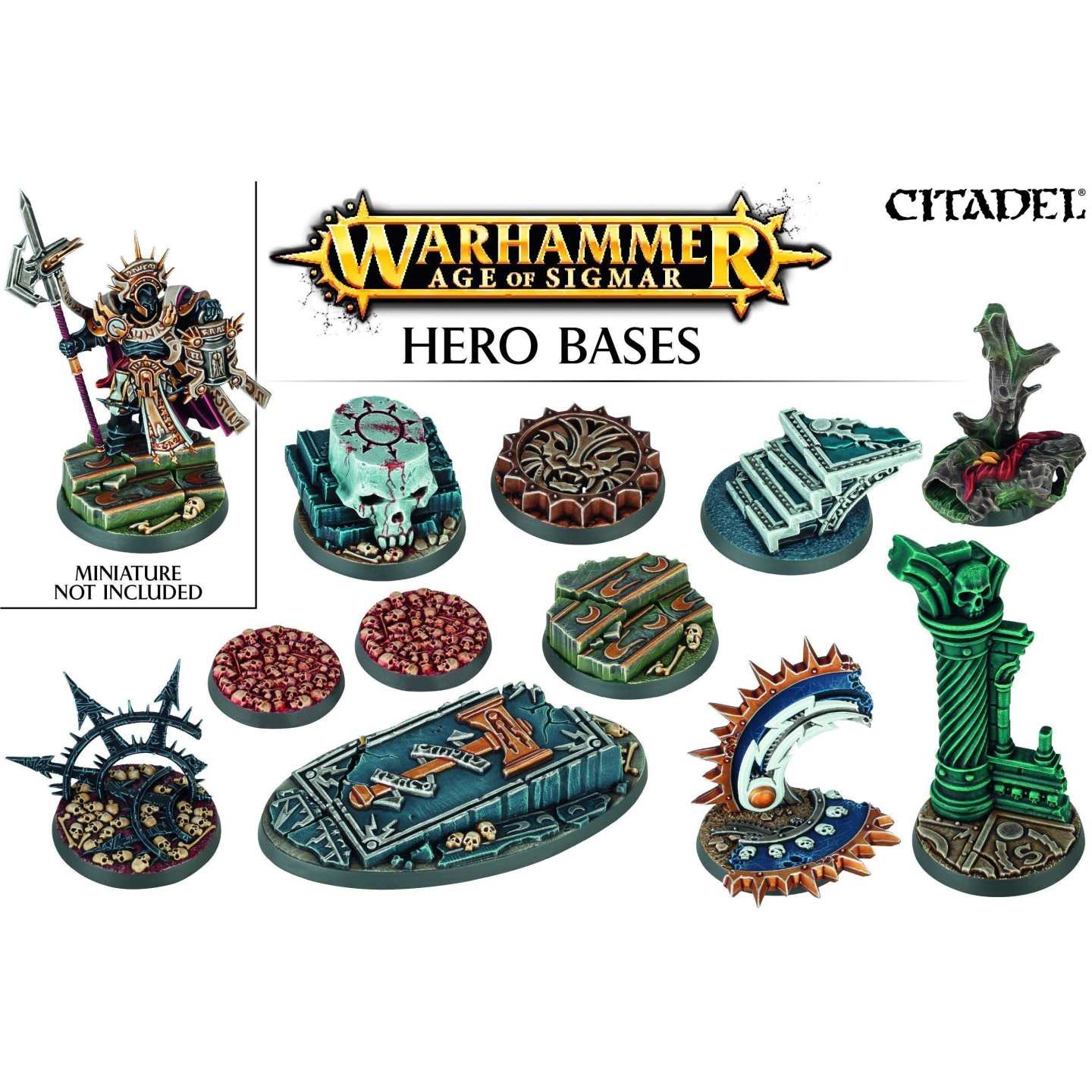 Set de peanas Hero Bases para Warhammer Age of Sigmar de Games Workshop.