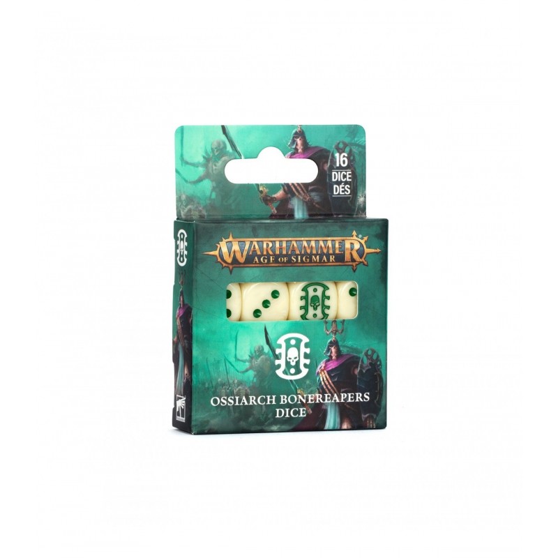 Set de dados oficiales Ossiarch Bonereapers para Warhammer Age of Sigmar de Games Workshop.