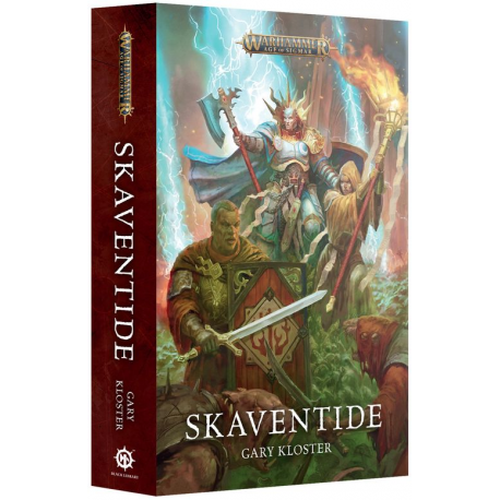 Novela Age of Sigmar: Skaventide en tapa blanda de Black Library.
